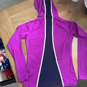 Nike Purple Fitted Long Sleeve Hoodie